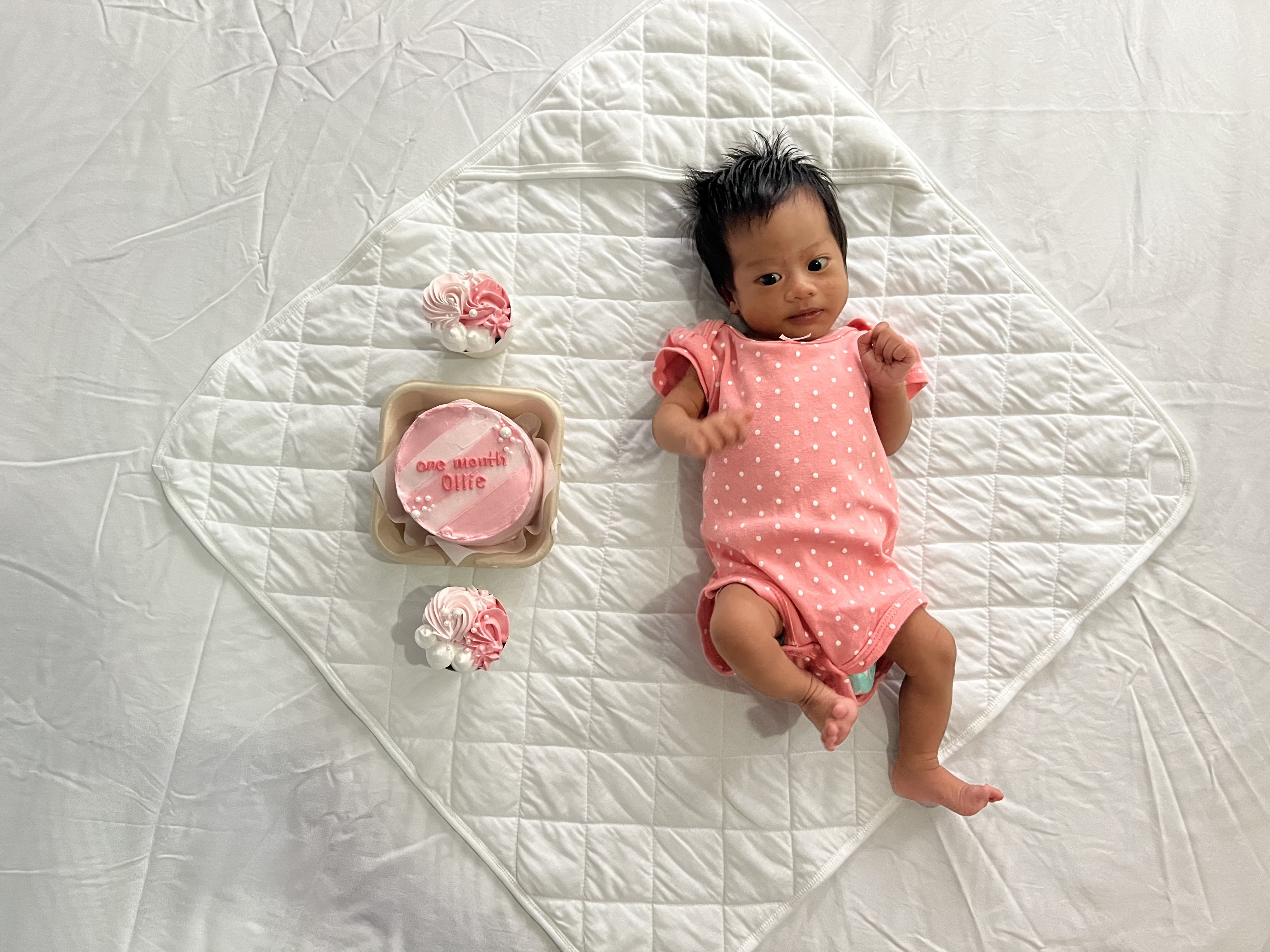 Olivia at 1 month