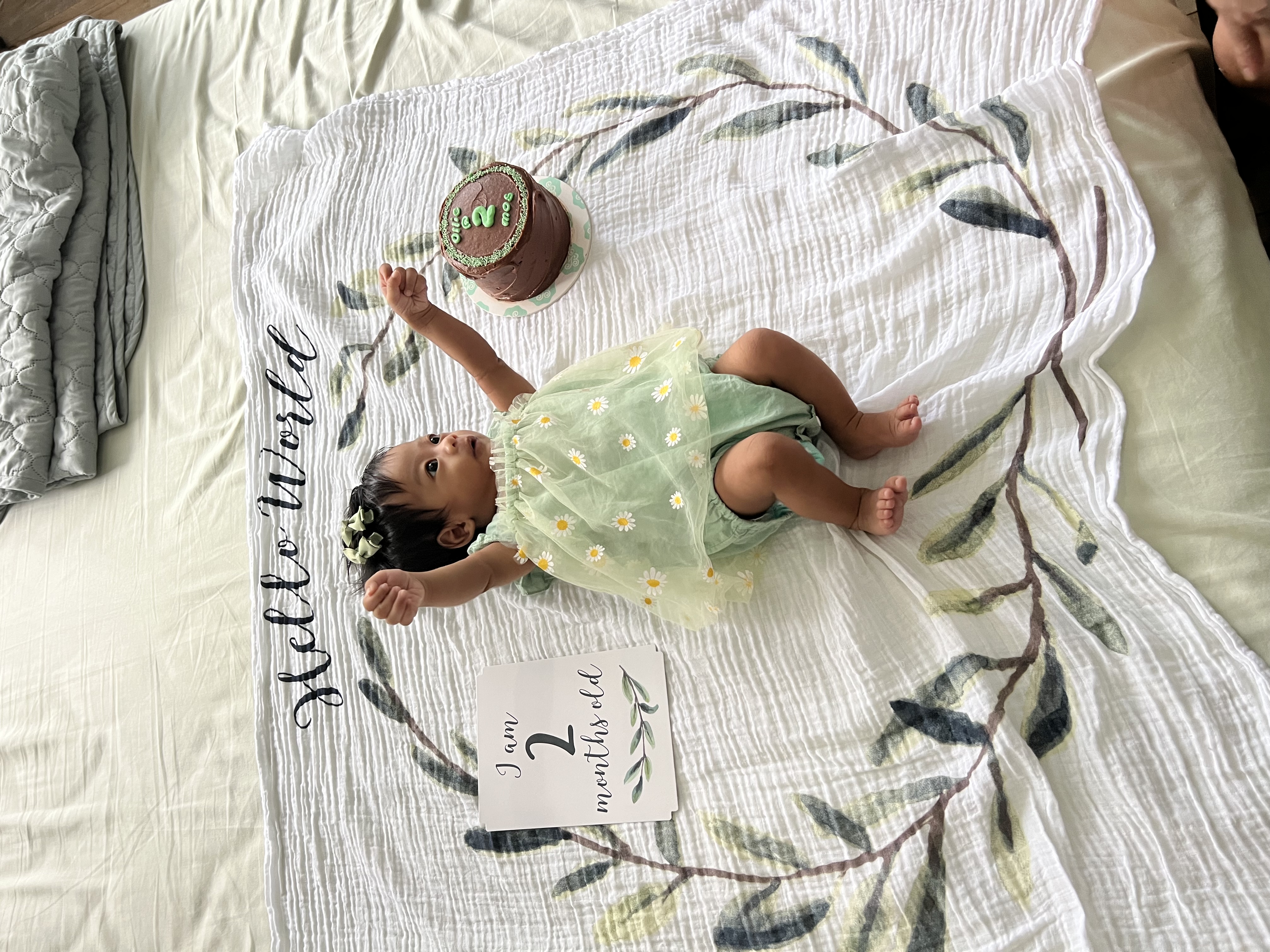 Olivia at 2 months
